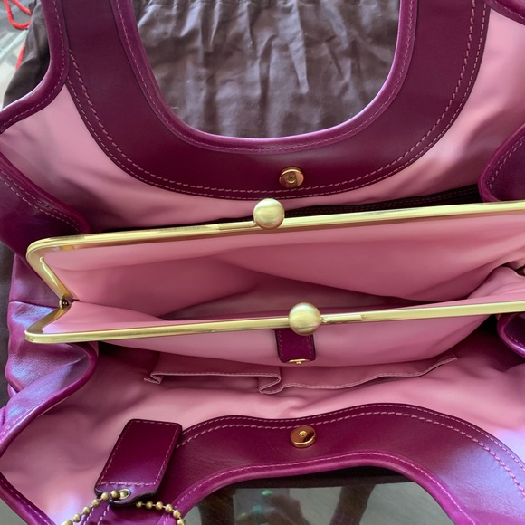 Magenta COACH Satchel - Picture 2 of 3